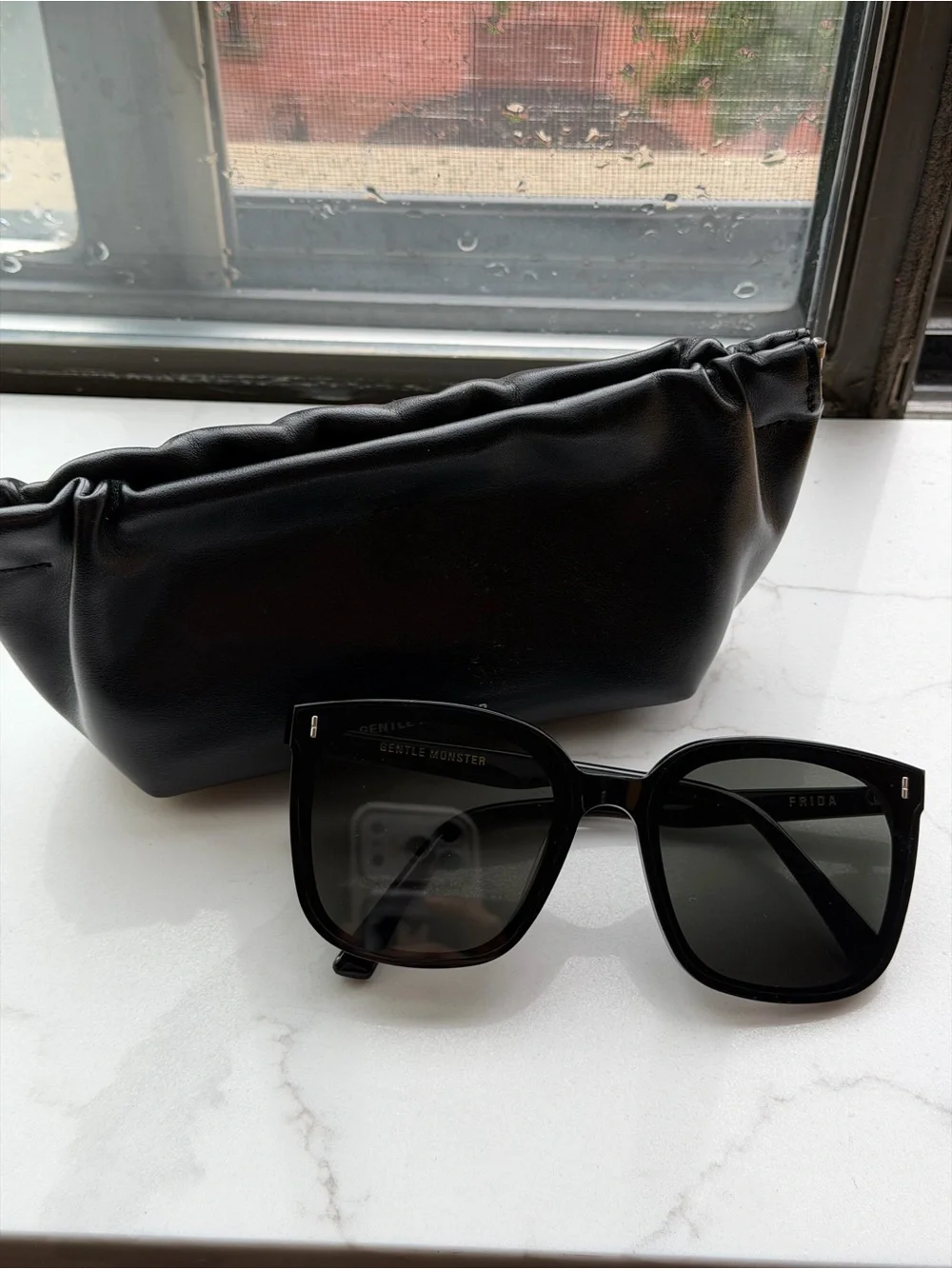 GENTLE MONSTER Black Oversized Square Sunglasses